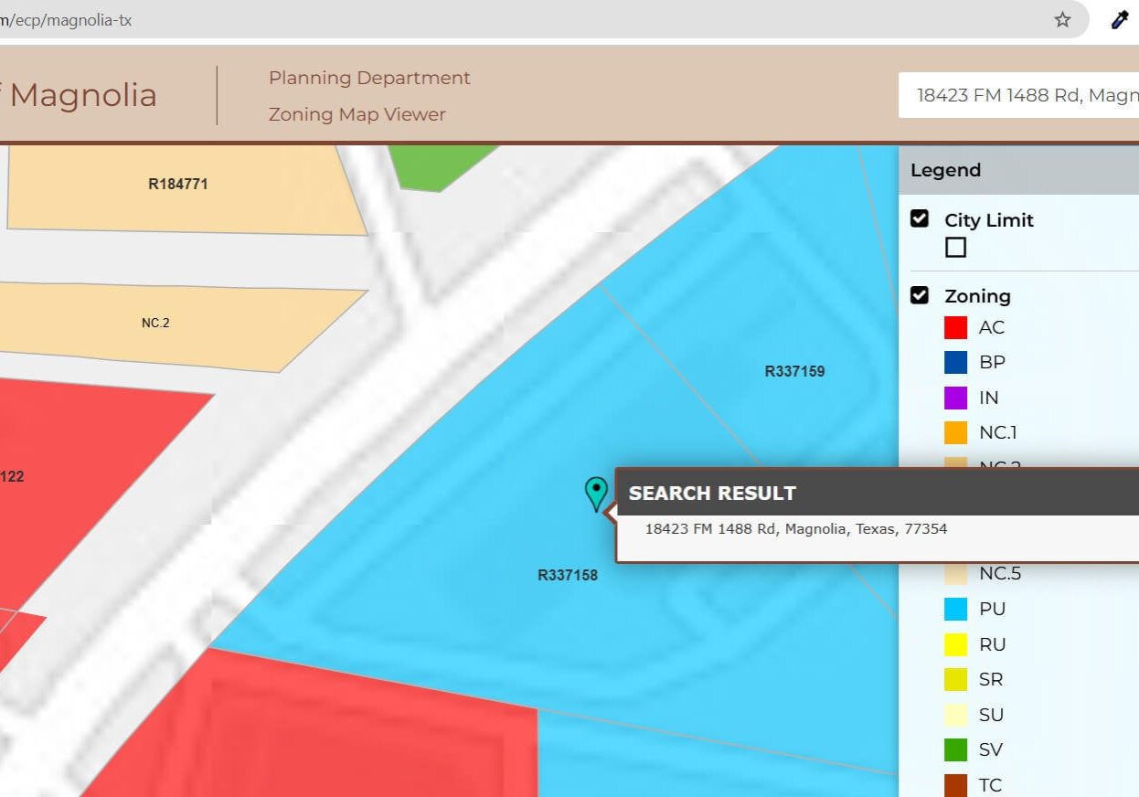 City GIS map